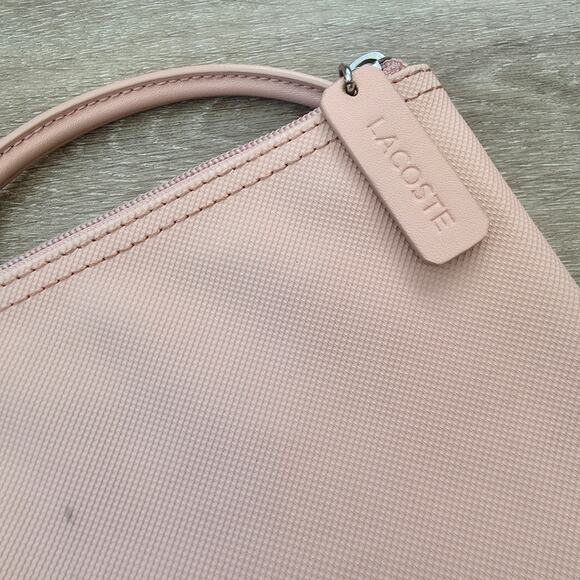 Lacoste Pink Large L.12.12 Concept Tote Shoulder Bag $110 Minimalist Casual - Picture 10 of 12